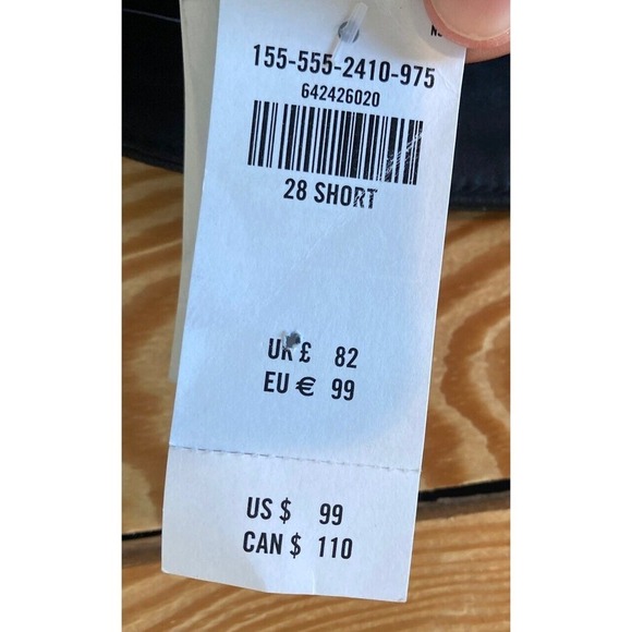 NWT $99 Abercrombie & Fitch High Rise Super Skinny Ankle Pants Size 28 Black - Picture 6 of 10